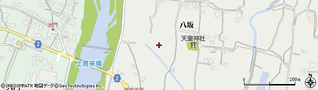 徳島県阿波市市場町尾開八坂周辺の地図