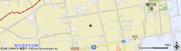 徳島県上板町（板野郡）瀬部周辺の地図