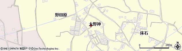 徳島県阿波市吉野町西条（大野神）周辺の地図