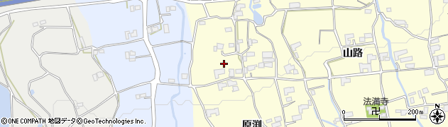 徳島県阿波市市場町大俣（原渕）周辺の地図