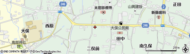 徳島県阿波市市場町上喜来（二俣前）周辺の地図