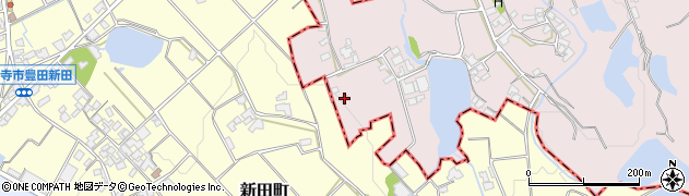 香川県三豊市山本町辻4008周辺の地図