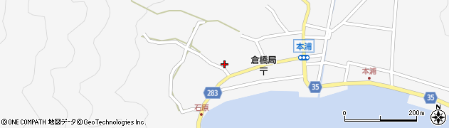 広島県呉市倉橋町石原周辺の地図