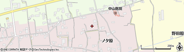 徳島県阿波市吉野町柿原（ノタ原）周辺の地図