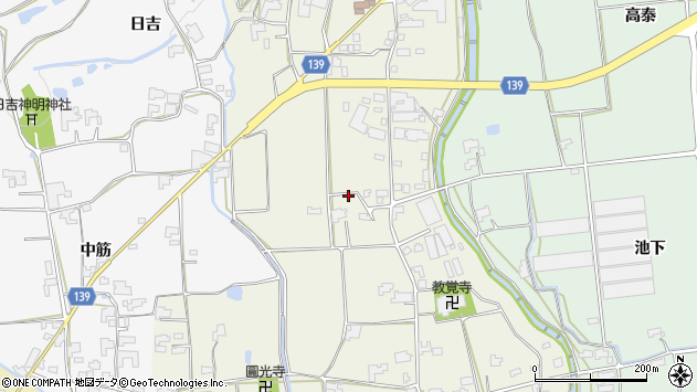 〒771-1504 徳島県阿波市土成町成当の地図