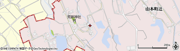 香川県三豊市山本町辻3893周辺の地図