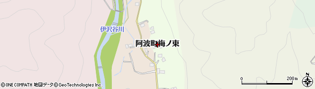 徳島県阿波市阿波町梅ノ東周辺の地図