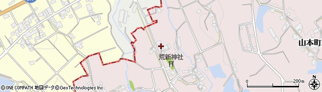 香川県三豊市山本町辻3881周辺の地図