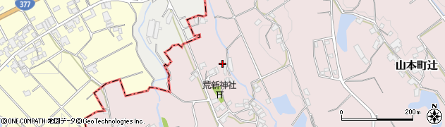 香川県三豊市山本町辻3886周辺の地図