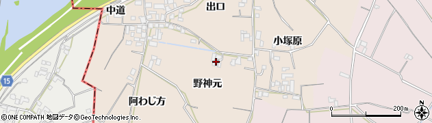 徳島県徳島市国府町佐野塚周辺の地図