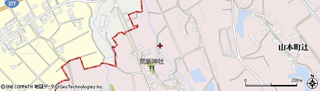 香川県三豊市山本町辻3872周辺の地図