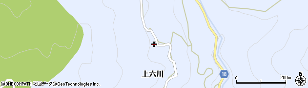 和歌山県有田郡有田川町上六川861周辺の地図