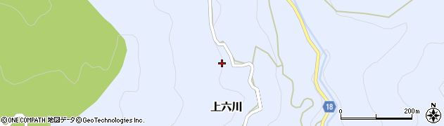 和歌山県有田郡有田川町上六川859周辺の地図