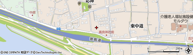 徳島県徳島市応神町古川宮ノ前周辺の地図