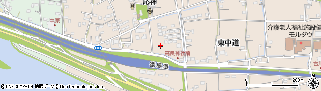 徳島県徳島市応神町古川（宮ノ前）周辺の地図
