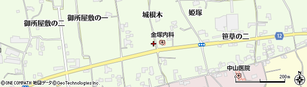 徳島県阿波市土成町吉田（城根木）周辺の地図