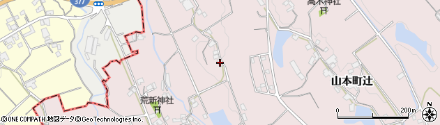 香川県三豊市山本町辻3832周辺の地図
