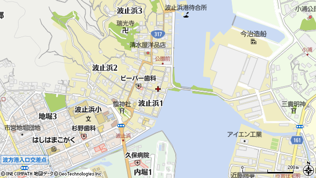 〒799-2112 愛媛県今治市波止浜（丁目）の地図