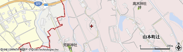 香川県三豊市山本町辻3834周辺の地図