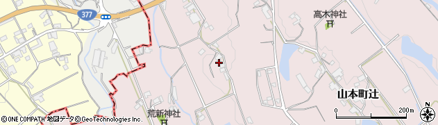 香川県三豊市山本町辻3833周辺の地図