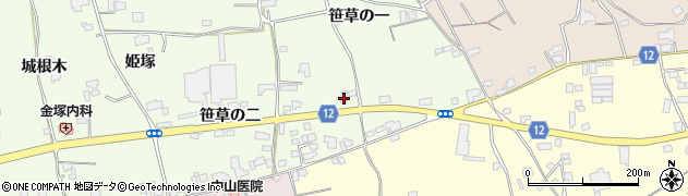 徳島県阿波市土成町吉田（笹草の一）周辺の地図