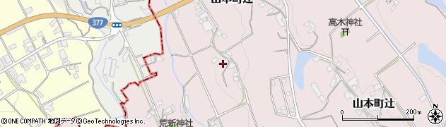 香川県三豊市山本町辻3851周辺の地図