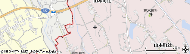 香川県三豊市山本町辻3390周辺の地図