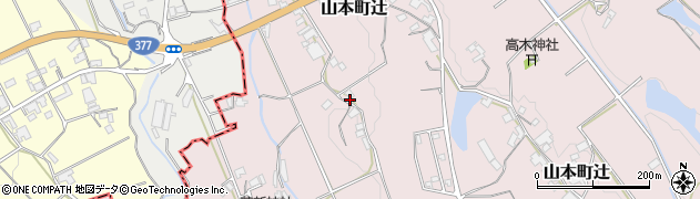 香川県三豊市山本町辻3800周辺の地図