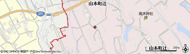 香川県三豊市山本町辻3799周辺の地図