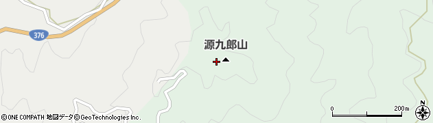源九郎山周辺の地図
