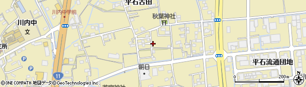 徳島県徳島市川内町（平石古田）周辺の地図
