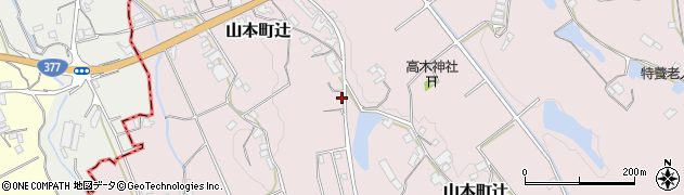 香川県三豊市山本町辻3767周辺の地図