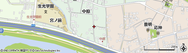 徳島県徳島市応神町中原（中原）周辺の地図