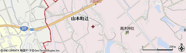 香川県三豊市山本町辻3778周辺の地図