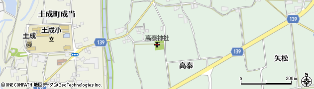 高泰神社周辺の地図
