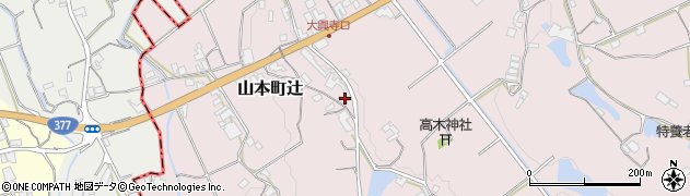 香川県三豊市山本町辻3469周辺の地図
