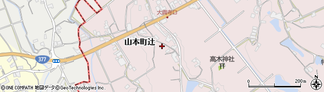 香川県三豊市山本町辻3775周辺の地図