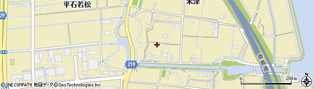 徳島県徳島市川内町米津247周辺の地図