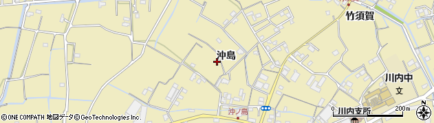 徳島県徳島市川内町（沖島）周辺の地図