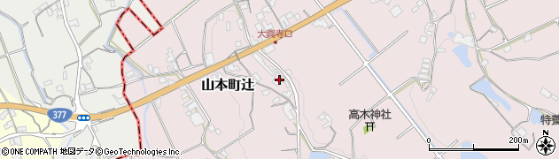 香川県三豊市山本町辻3467周辺の地図