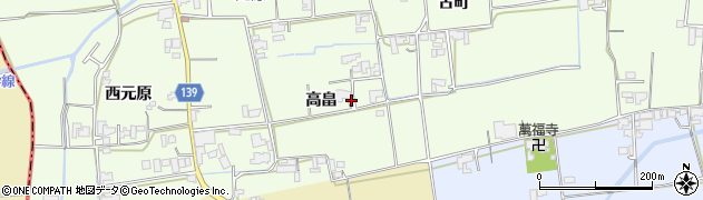 徳島県上板町（板野郡）七條（高畠）周辺の地図
