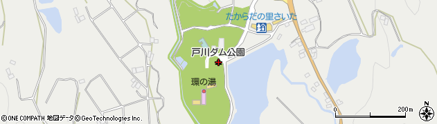 戸川ダム公園周辺の地図