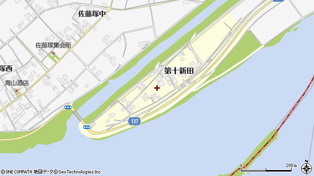 〒771-1341 徳島県板野郡上板町第十新田の地図