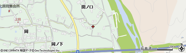 徳島県阿波市市場町上喜来（開ノ口）周辺の地図