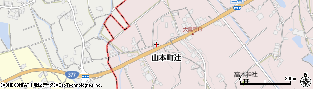 香川県三豊市山本町辻3293周辺の地図