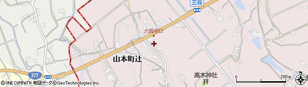香川県三豊市山本町辻3496周辺の地図