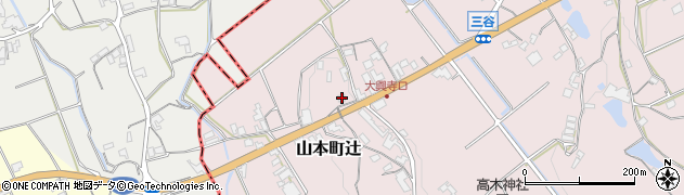 香川県三豊市山本町辻3284-1周辺の地図