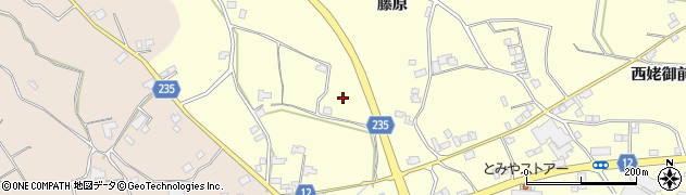 徳島県阿波市吉野町西条（藤原）周辺の地図
