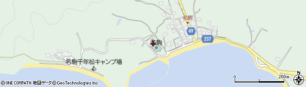 名駒周辺の地図