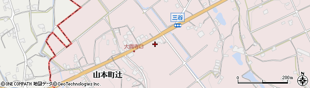 香川県三豊市山本町辻3517周辺の地図